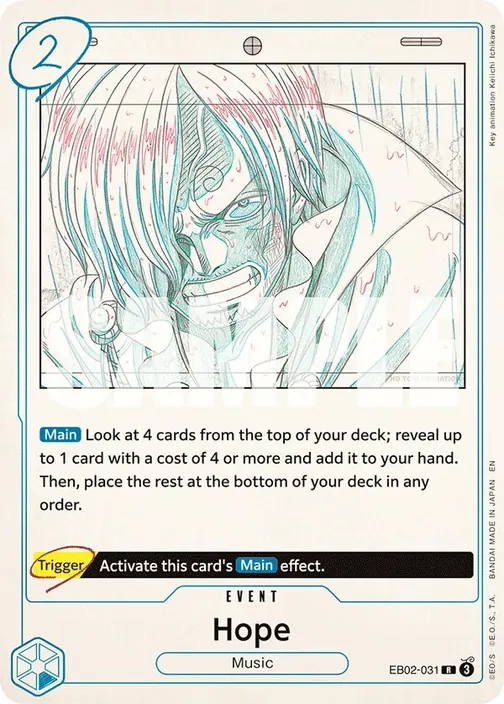 Carte One Piece anglaise EB02-031 Hope