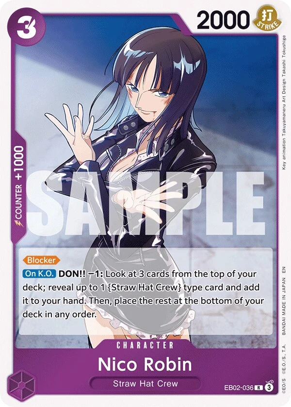 Carte One Piece anglaise Nico Robin EB02-036 R