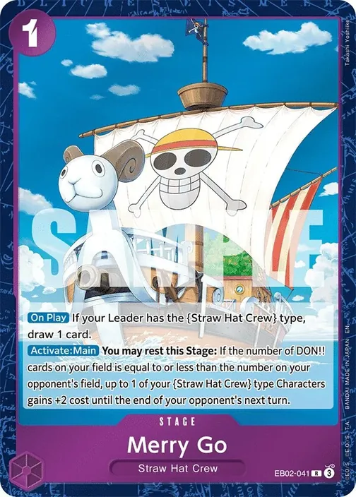 Carte One Piece anglaise EB02-041 Merry Go