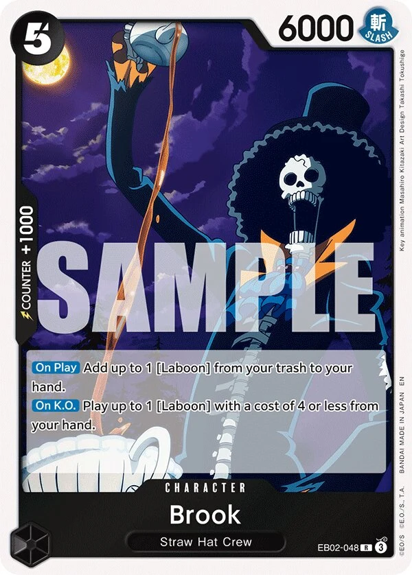 Carte One Piece anglaise Brook EB02-048 R