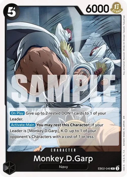 Carte One Piece anglaise EB02-049 Monkey.D.Garp