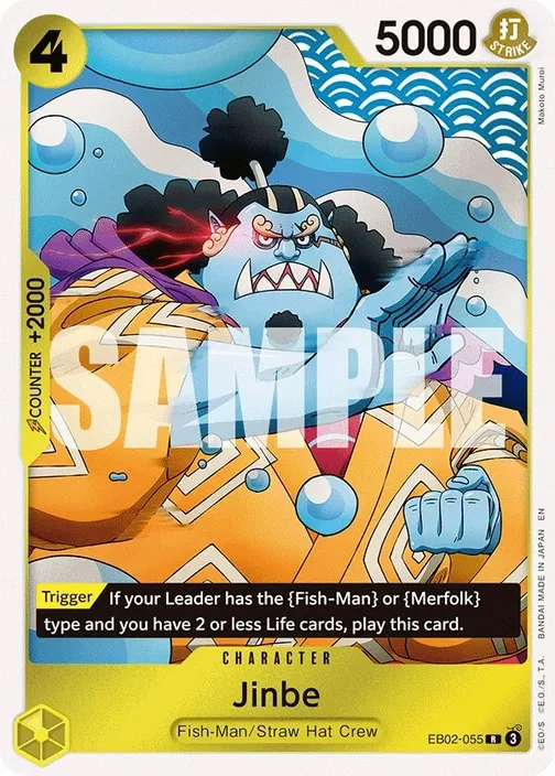 Carte One Piece anglaise EB02-055 Jinbe