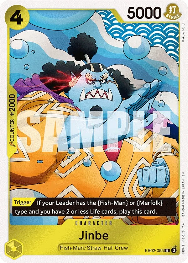 Carte One Piece anglaise Jinbe EB02-055 R