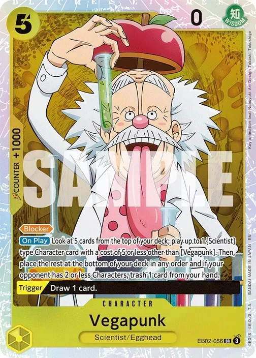 Carte One Piece anglaise EB02-056 Vegapunk