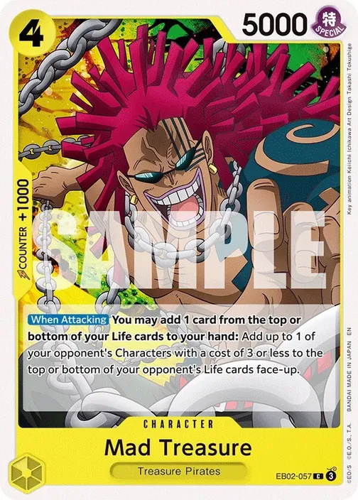 Carte One Piece anglaise EB02-057 Mad Treasure