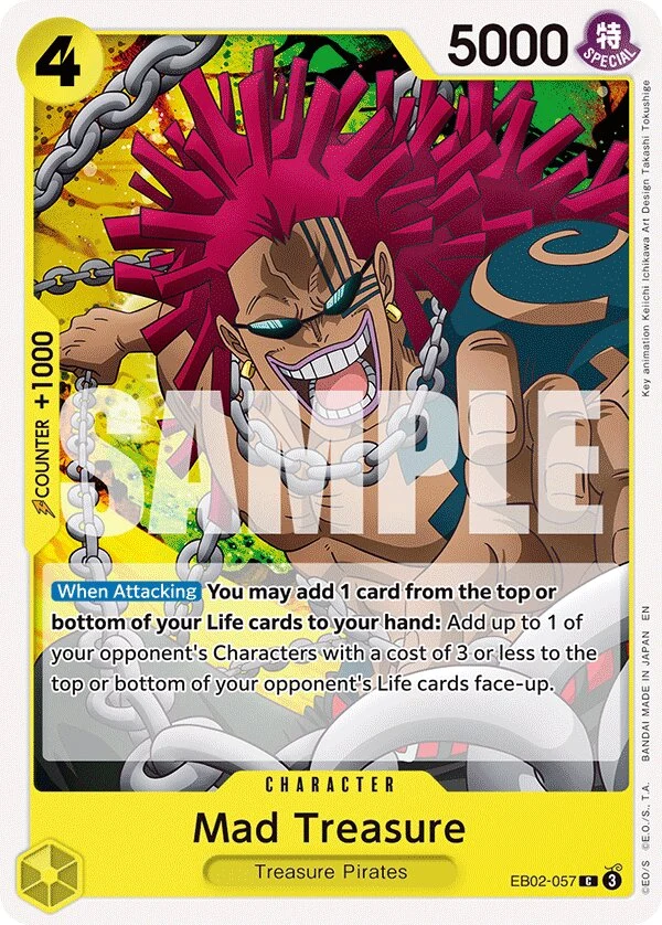 Carte One Piece anglaise Mad Treasure EB02-057 C