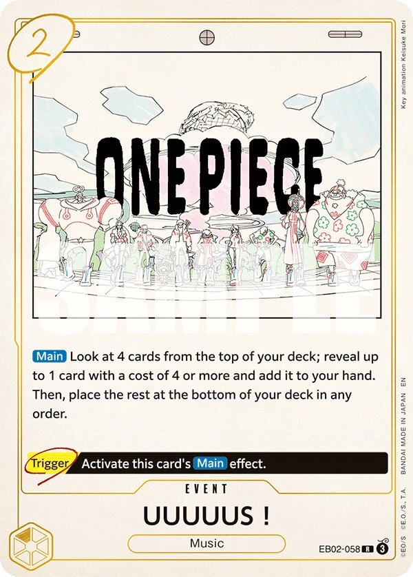 Carte One Piece anglaise UUUUUS! EB02-058 R