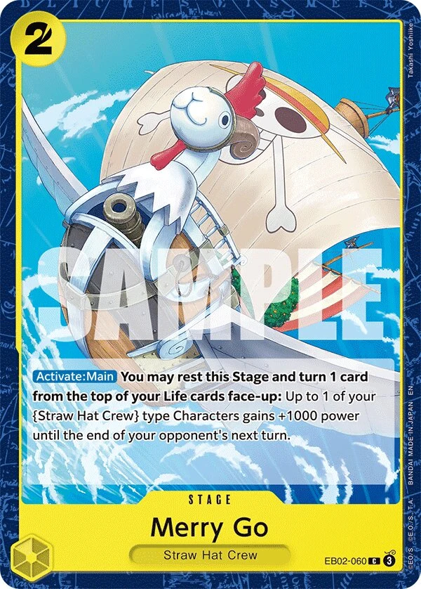 Carte One Piece anglaise Merry Go EB02-060 C