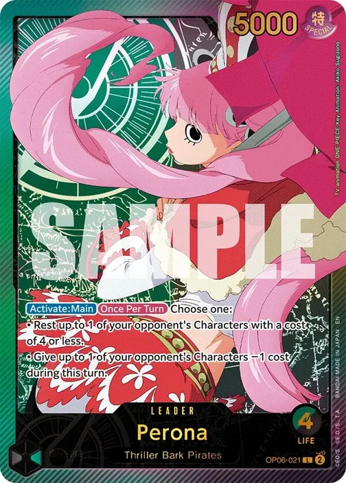 Carte One Piece anglaise OP06-021 Perona (version 3)