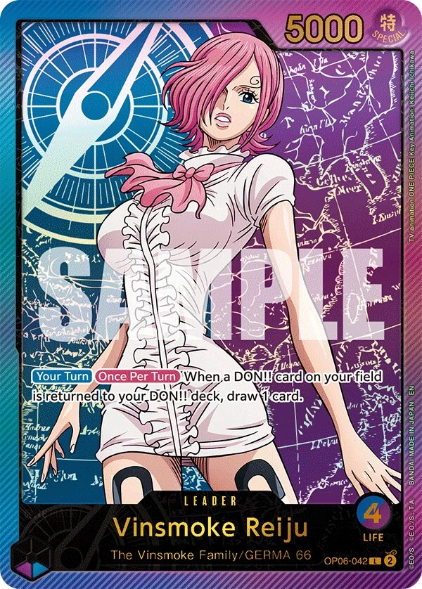 Carte One Piece anglaise Vinsmoke Reiju OP06-042 L