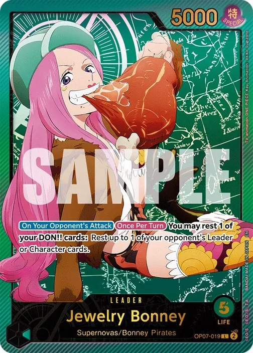 Carte One Piece anglaise OP07-019 Jewelry Bonney (version 3)