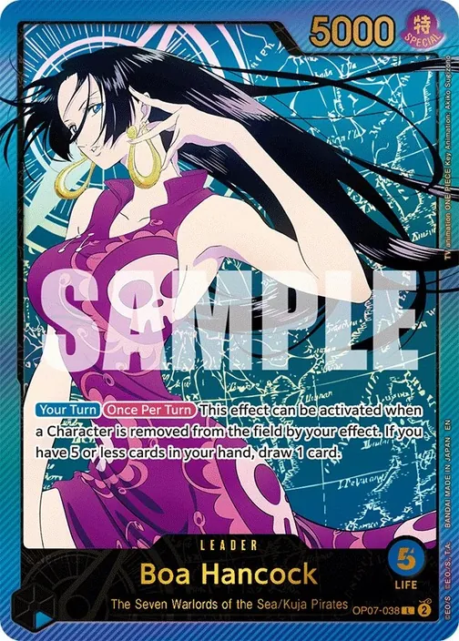 Carte One Piece anglaise OP07-038 Boa Hancock (version 3)