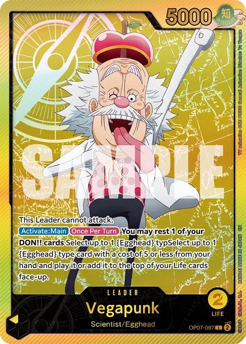 Carte One Piece anglaise OP07-097 Vegapunk (version 3)