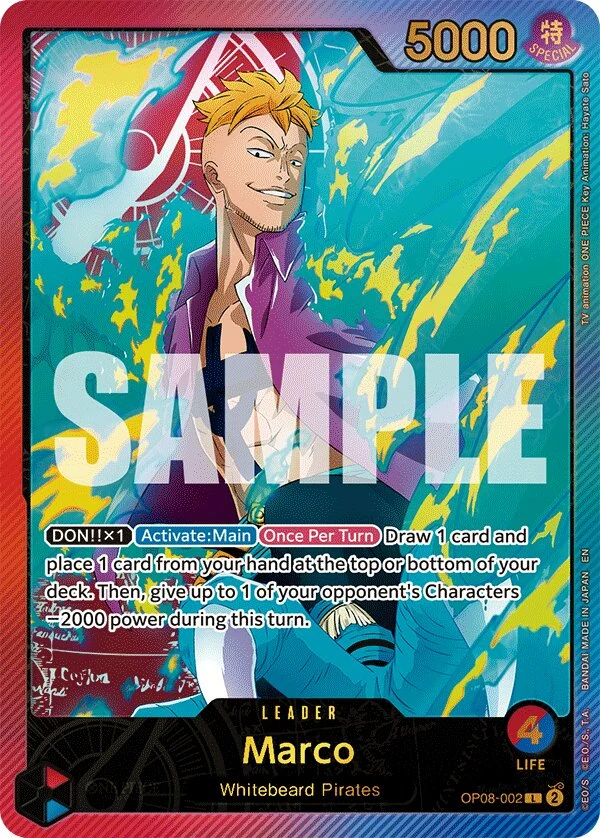 Carte One Piece anglaise Marco OP08-002 L