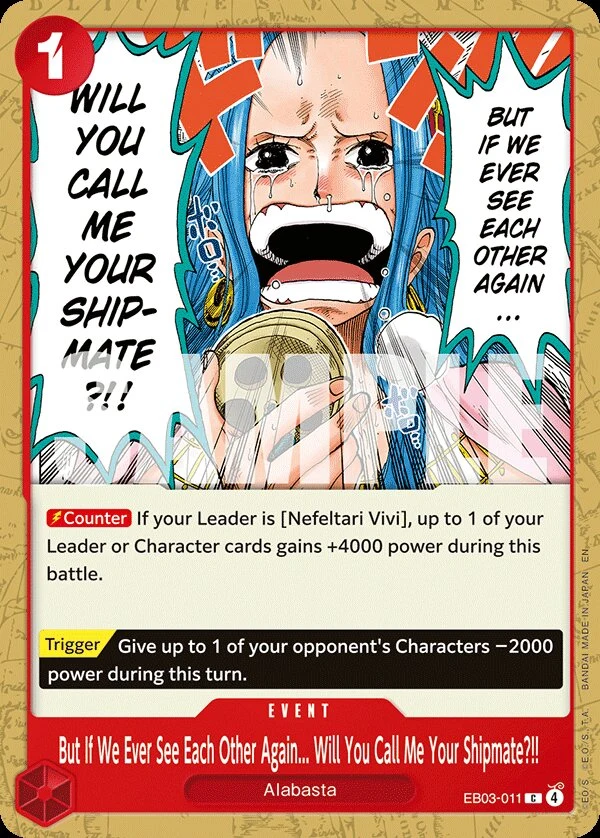 Carte One Piece anglaise But If We Ever See Each Other Again... Will You Call Me Your Shipmate?!! EB03-011 C