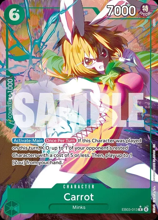Carte One Piece anglaise EB03-013 Carrot (version 2)