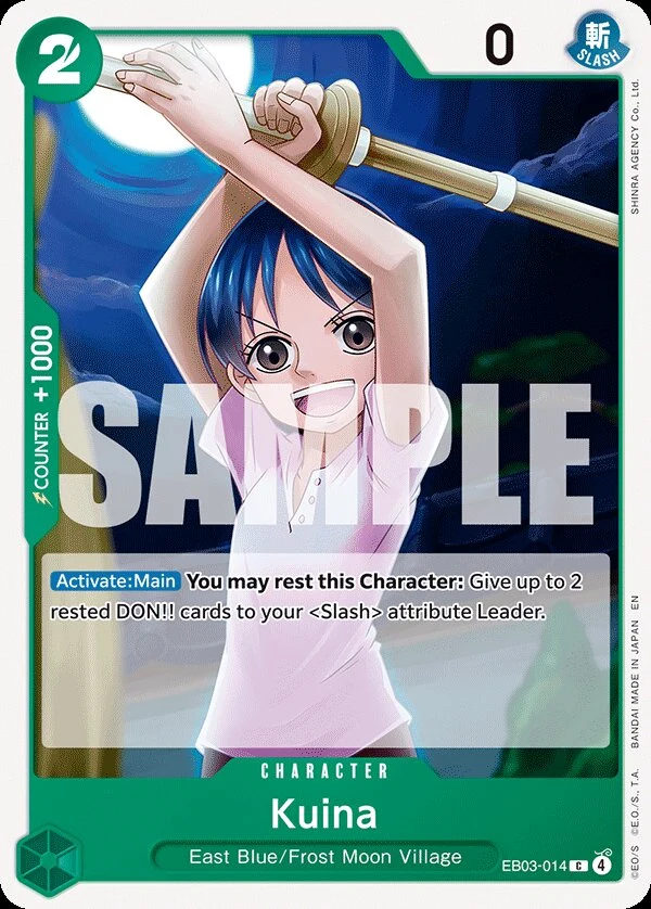 Carte One Piece anglaise Kuina EB03-014 C