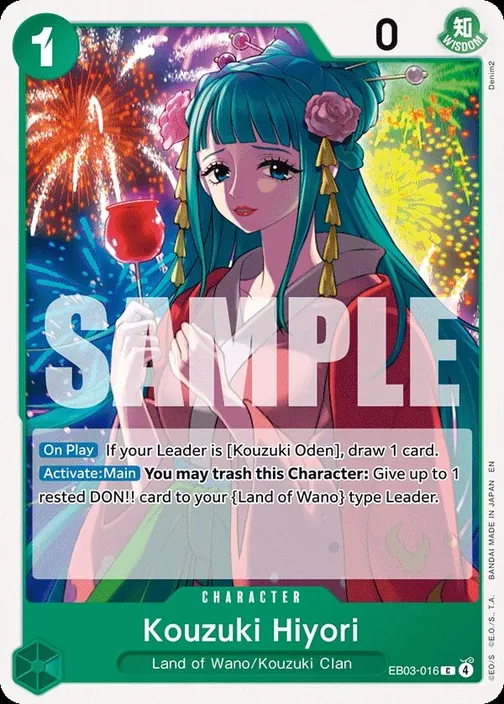 Carte One Piece anglaise EB03-016 Kouzuki Hiyori