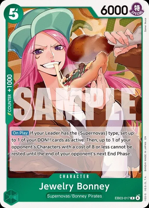 Carte One Piece anglaise EB03-017 Jewelry Bonney