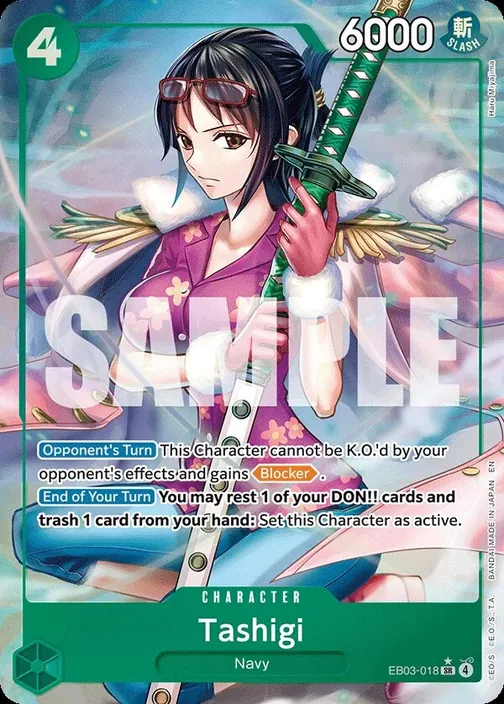 Carte One Piece anglaise EB03-018 Tashigi (version 2)