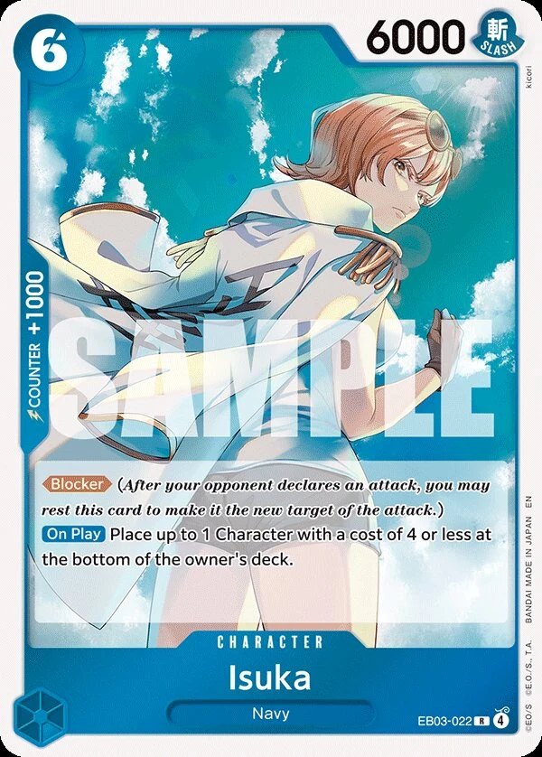 Carte One Piece anglaise Isuka EB03-022 R