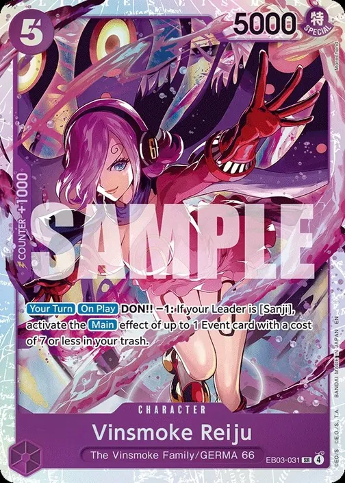 Carte One Piece anglaise EB03-031 Vinsmoke Reiju