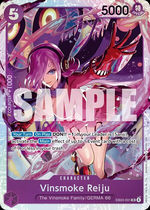 Carte One Piece anglaise Vinsmoke Reiju EB03-031 SR