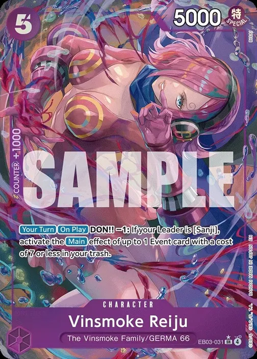 Carte One Piece anglaise EB03-031 Vinsmoke Reiju (version 2)