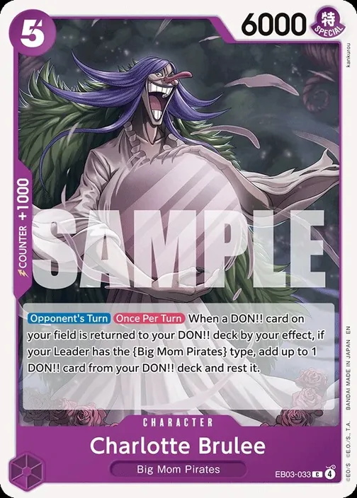 Carte One Piece anglaise EB03-033 Charlotte Brulee