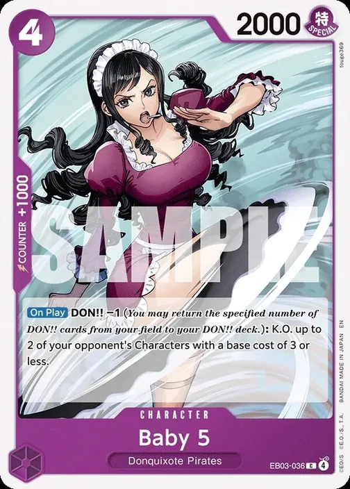 Carte One Piece anglaise EB03-036 Baby 5