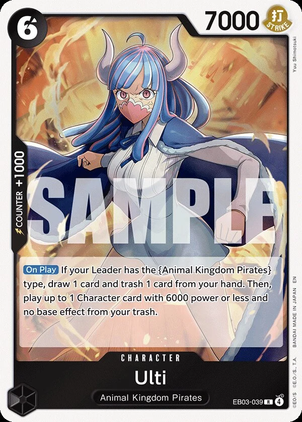 Carte One Piece anglaise Ulti EB03-039 R
