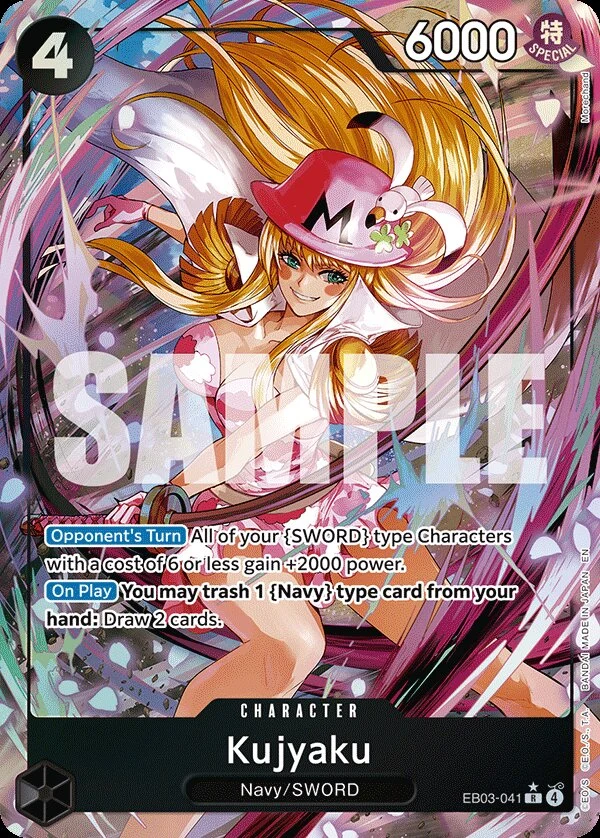 Carte One Piece anglaise Kujyaku EB03-041 R