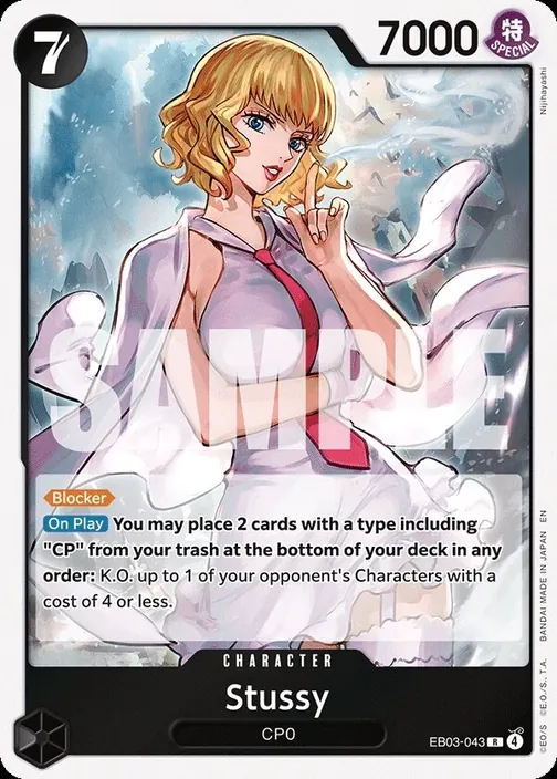 Carte One Piece anglaise EB03-043 Stussy
