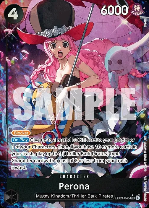 Carte One Piece anglaise EB03-045 Perona (version 2)