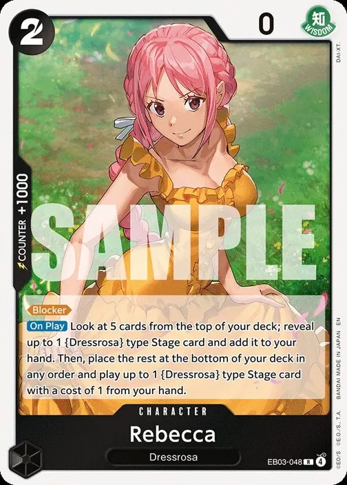 Carte One Piece anglaise EB03-048 Rebecca