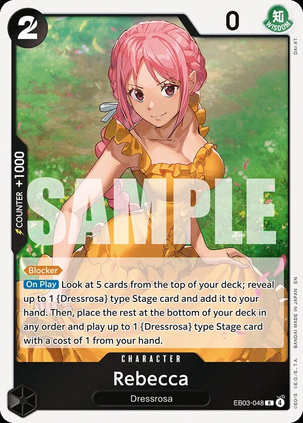 Carte One Piece anglaise Rebecca EB03-048 R