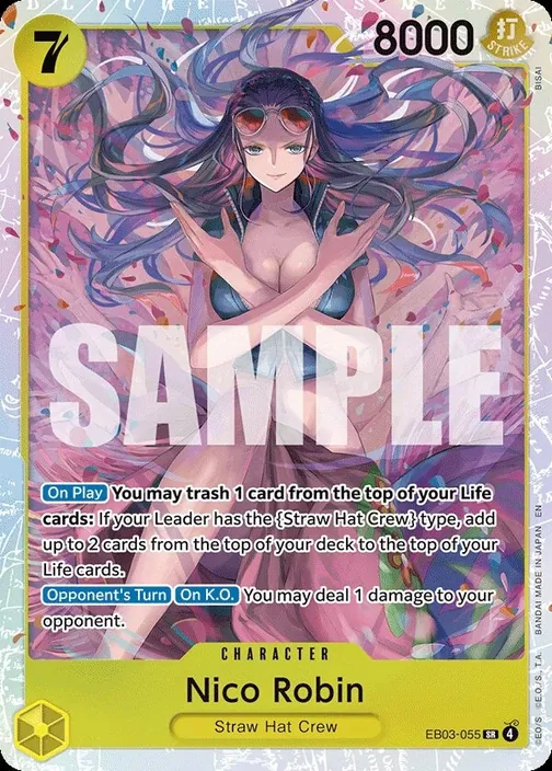 Carte One Piece anglaise EB03-055 Nico Robin