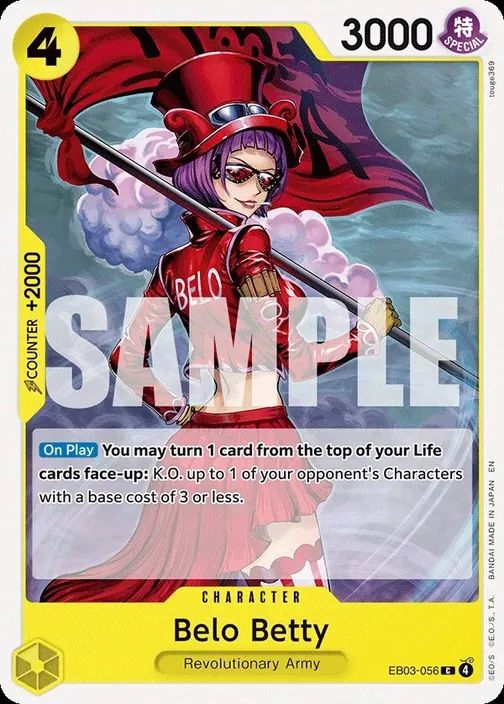 Carte One Piece anglaise EB03-056 Belo Betty