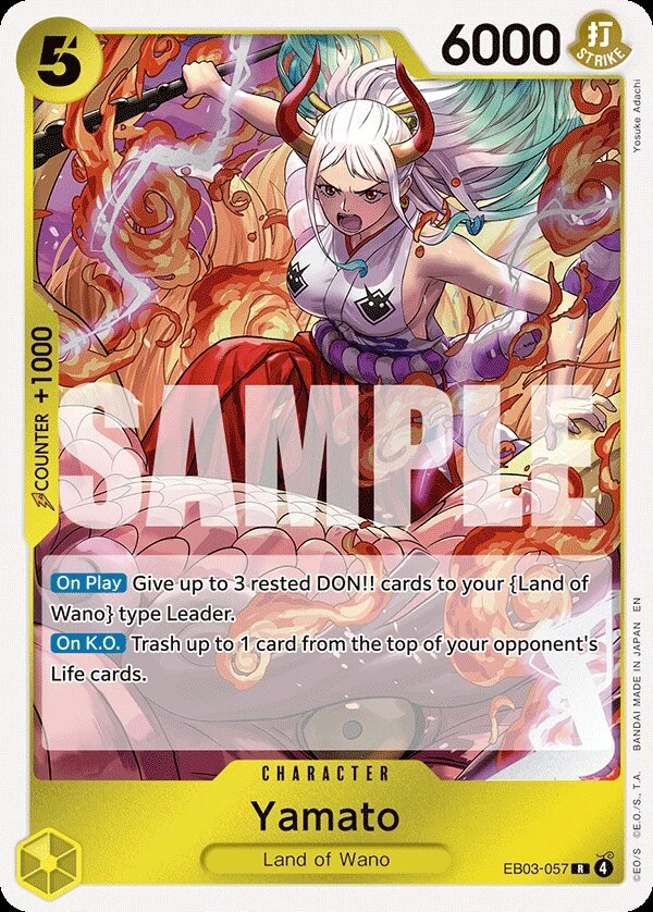 Carte One Piece anglaise Yamato EB03-057 R