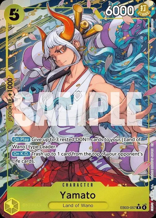 Carte One Piece anglaise EB03-057 Yamato (version 2)