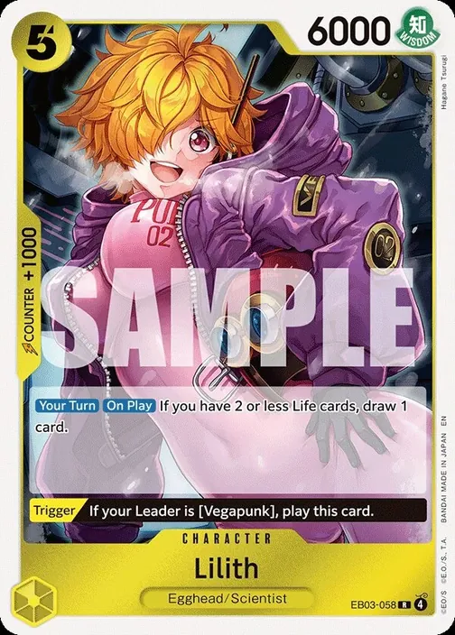 Carte One Piece anglaise EB03-058 Lilith