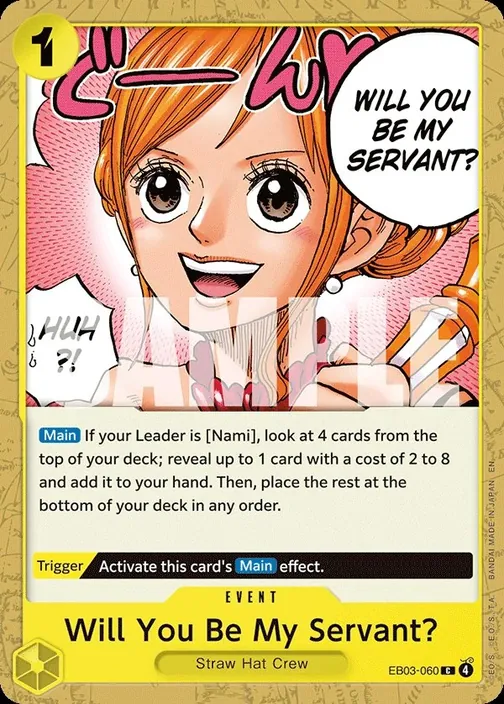 Carte One Piece anglaise EB03-060 Will You Be My Servant?