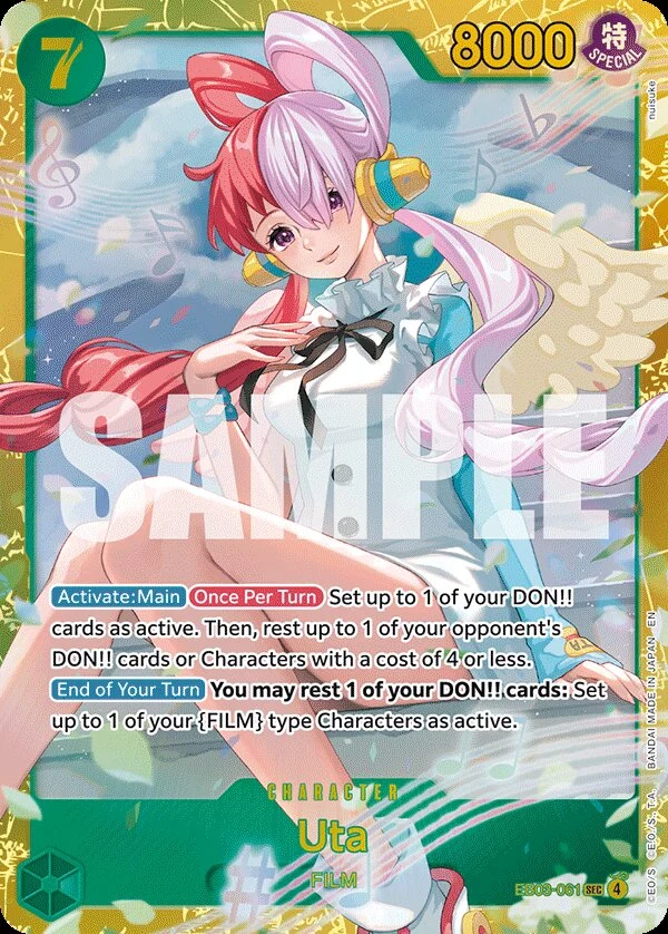 Carte One Piece anglaise Uta EB03-061 SEC