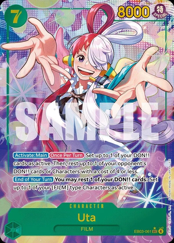 Carte One Piece anglaise Uta EB03-061 SEC