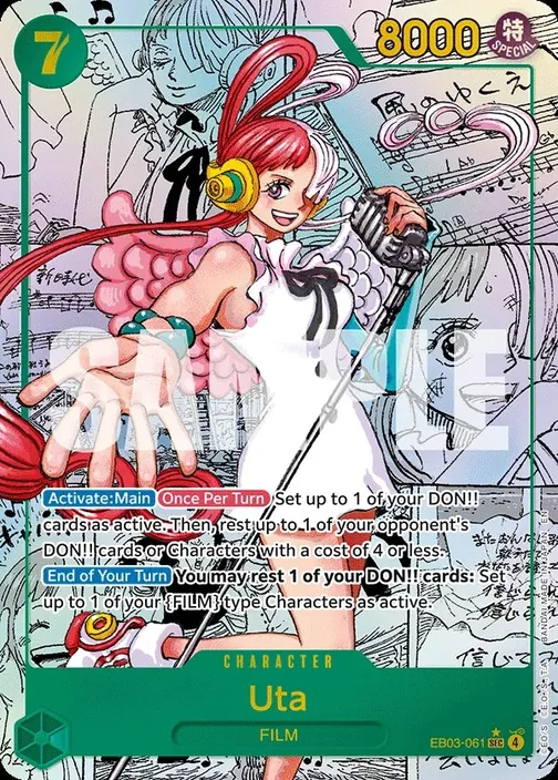 Carte One Piece anglaise EB03-061 Uta (version 3)