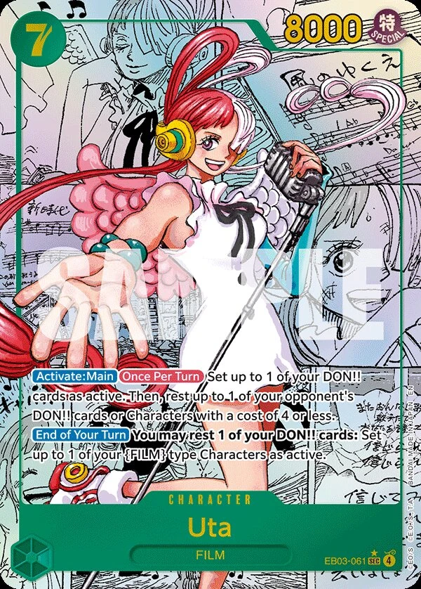 Carte One Piece anglaise Uta EB03-061 SEC