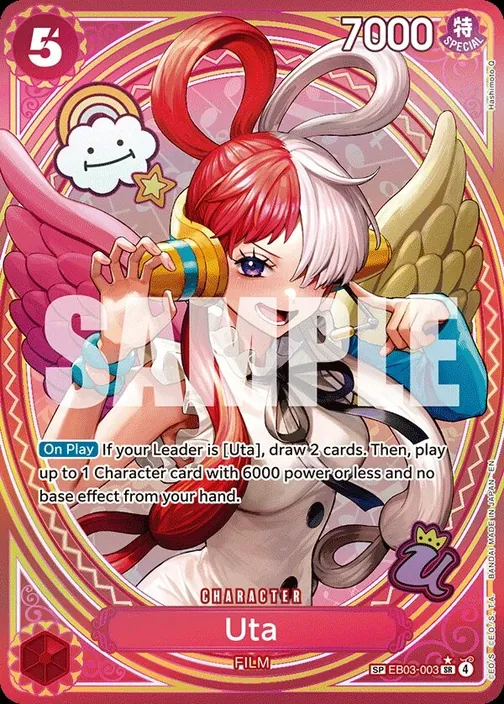 Carte One Piece anglaise EB03-003 Uta (version 3)