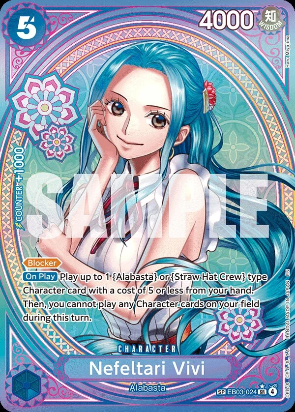 Carte One Piece anglaise Nefeltari Vivi EB03-024 SP