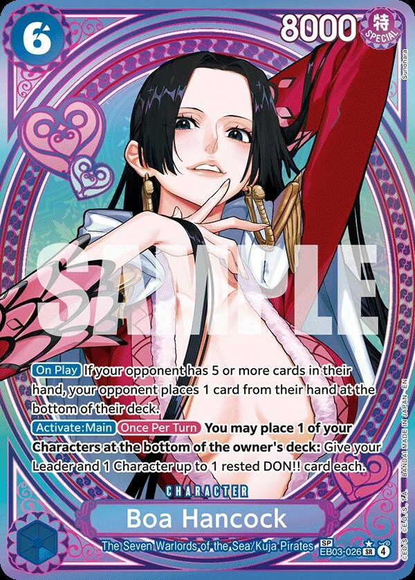 Carte One Piece anglaise Boa Hancock EB03-026 SP