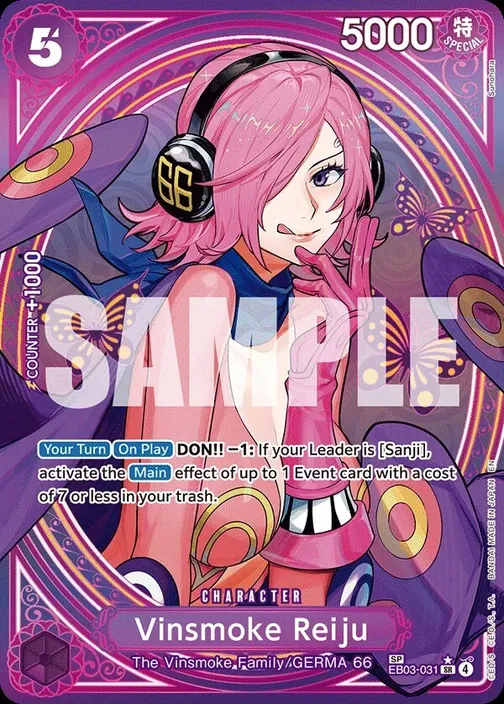 Carte One Piece anglaise EB03-031 Vinsmoke Reiju (version 3)